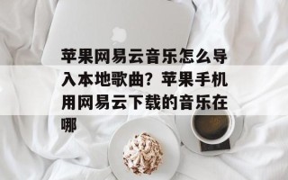 苹果网易云音乐怎么导入本地歌曲？苹果手机用网易云下载的音乐在哪