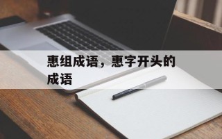 惠组成语，惠字开头的成语