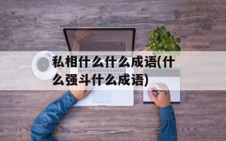 私相什么什么成语(什么强斗什么成语)