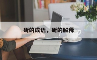 斫的成语，斫的解释