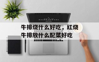 牛排烧什么好吃，红烧牛排放什么配菜好吃