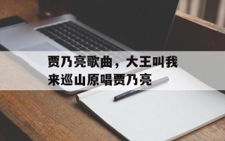 贾乃亮歌曲，大王叫我来巡山原唱贾乃亮