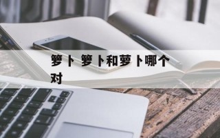 箩卜 箩卜和萝卜哪个对