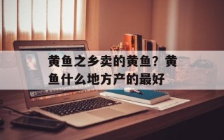 黄鱼之乡卖的黄鱼？黄鱼什么地方产的最好