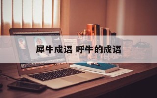 犀牛成语 呼牛的成语