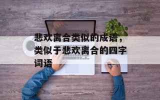 悲欢离合类似的成语，类似于悲欢离合的四字词语