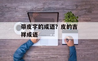 带皮字的成语？皮的吉祥成语
