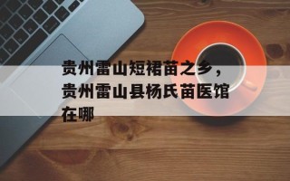 贵州雷山短裙苗之乡，贵州雷山县杨氏苗医馆在哪