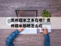 贵州糯米之乡在哪？贵州糯米糍粑怎么吃