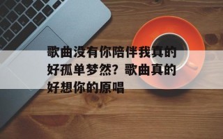 歌曲没有你陪伴我真的好孤单梦然？歌曲真的好想你的原唱