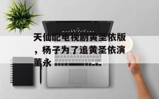 天仙配电视剧黄圣依版，杨子为了追黄圣依演董永