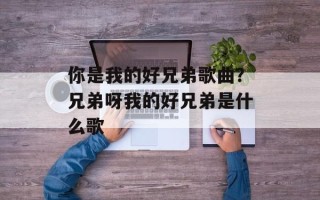 你是我的好兄弟歌曲？兄弟呀我的好兄弟是什么歌