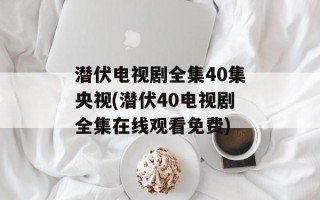 潜伏电视剧全集40集央视(潜伏40电视剧全集在线观看免费)