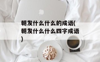 朝发什么什么的成语(朝发什么什么四字成语)