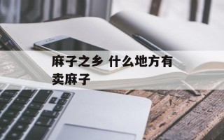 麻子之乡 什么地方有卖麻子