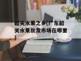 韶关水果之乡(广东韶关水果批发市场在哪里)