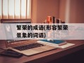 繁荣的成语(形容繁荣景象的词语)