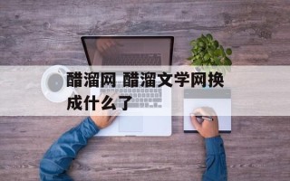 醋溜网 醋溜文学网换成什么了