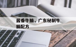酱香牛腩，广东秘制牛腩配方
