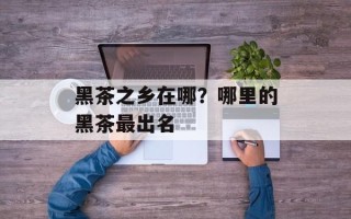 黑茶之乡在哪？哪里的黑茶最出名