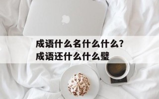 成语什么名什么什么？成语还什么什么璧