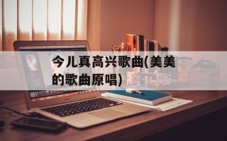 今儿真高兴歌曲(美美的歌曲原唱)
