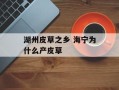 湖州皮草之乡 海宁为什么产皮草