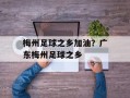 梅州足球之乡加油？广东梅州足球之乡