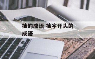 抽的成语 抽字开头的成语