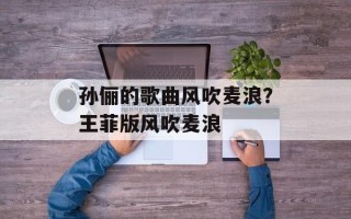 孙俪的歌曲风吹麦浪？王菲版风吹麦浪