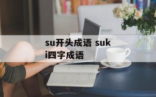 su开头成语 suki四字成语
