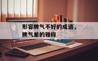 形容脾气不好的成语，脾气差的雅称