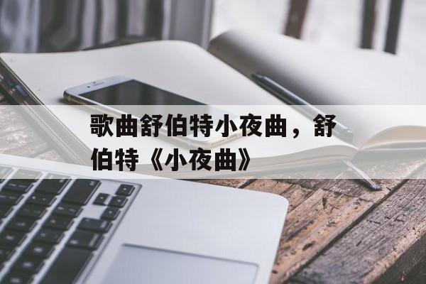 歌曲舒伯特小夜曲，舒伯特《小夜曲》-第1张图片-